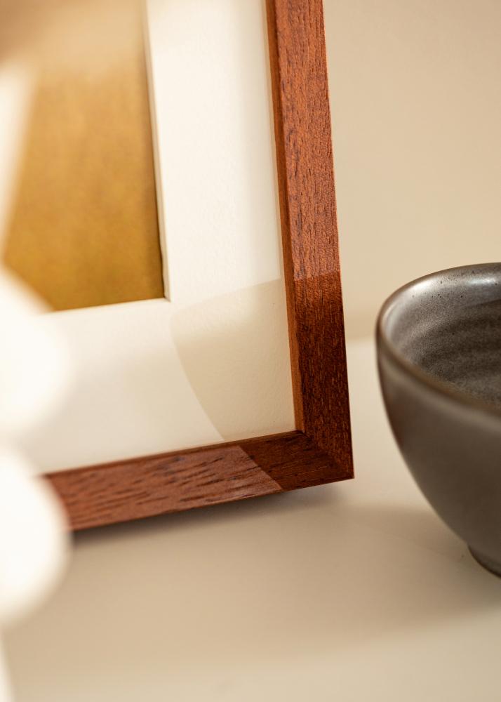 Ramka Hermes Wiśniowy 60x90 cm - Passe-partout Biała 40x70 cm