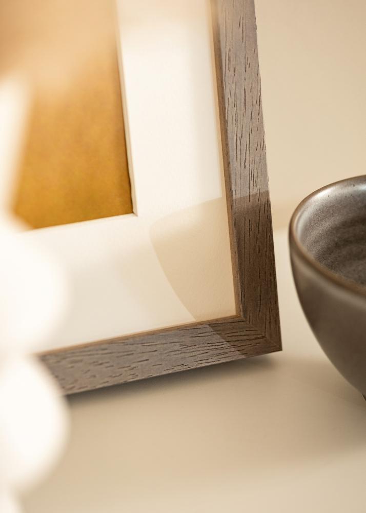 Ramka Hermes Szara 60x60 cm - Passe-partout Biała 50x50 cm