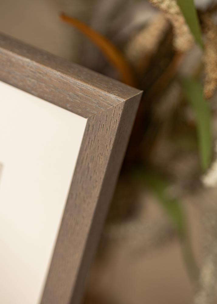 Ramka Hermes Szara 60x60 cm - Passe-partout Biała 50x50 cm