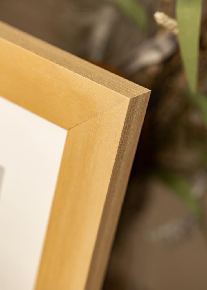 Ramka Juno Drewno 40x50 cm - Passe-partout Biała 30x38 cm