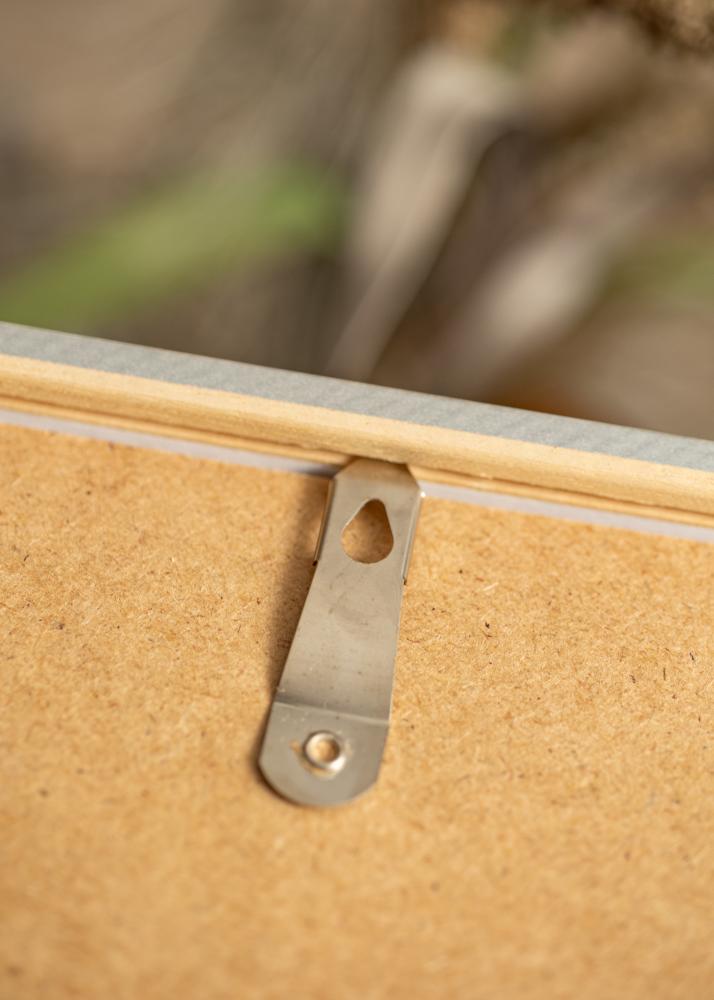 Ramka Ares Srebrny 24x30 cm - Passe-partout Biały 7x9 cali