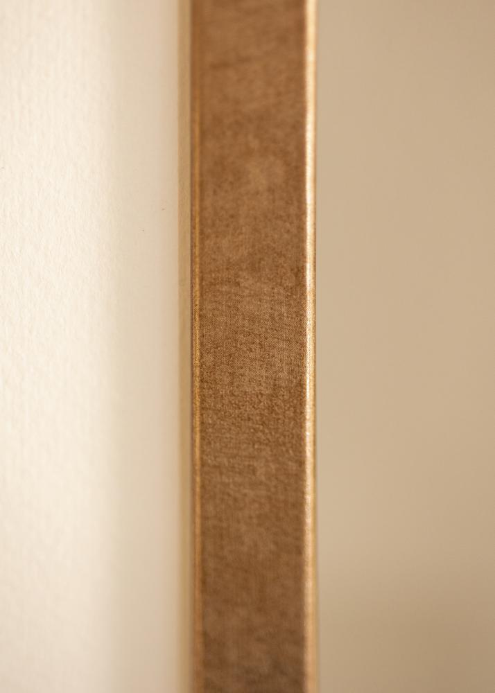 Ramka Ares Mosiądz 40x50 cm - Passe-partout Biała 30x40 cm