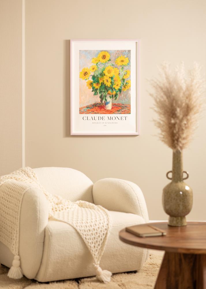 Ramka Diana Różowy 20x30 cm - Passe-partout Biały 10x21 cm