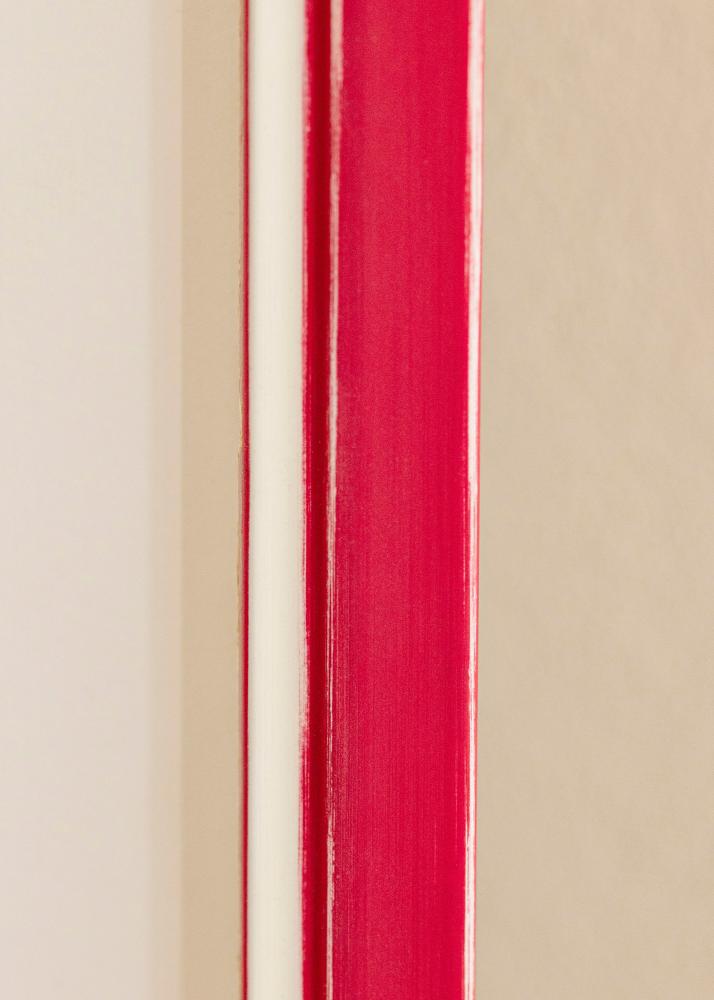 Ramka Diana Czerwona 45x60 cm - Passe-partout Biała 35x50 cm