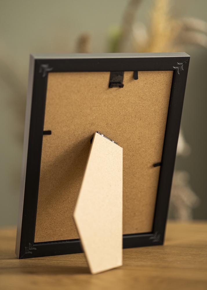 Ramka Gala Srebrny 13x18 cm - Passe-partout Biały B7 88x125 mm