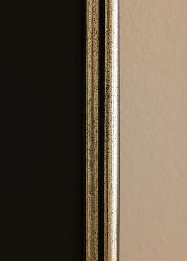 Rama Horndal Srebrny 60x60 cm - Passe-patrout Czarny 50x50 cm