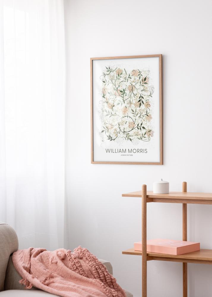 Ramka Modern Teak 40x50 cm - Passe-partout Biały 28x35 cm