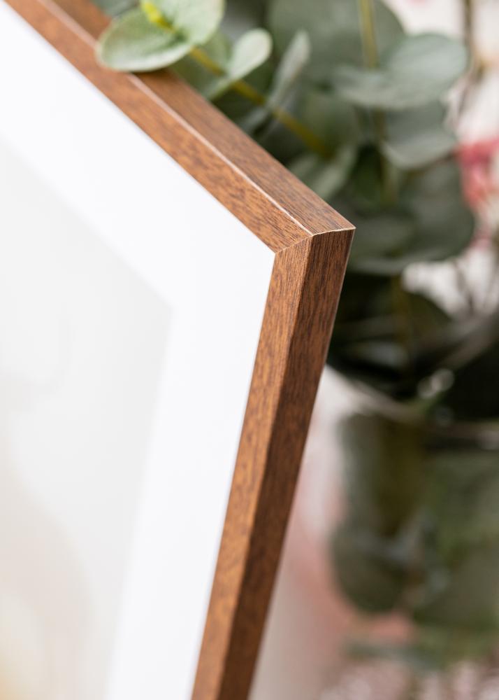 Ramka Modern Ciepły Brąz 50x70 cm - Passe-partout Biały 40x60 cm