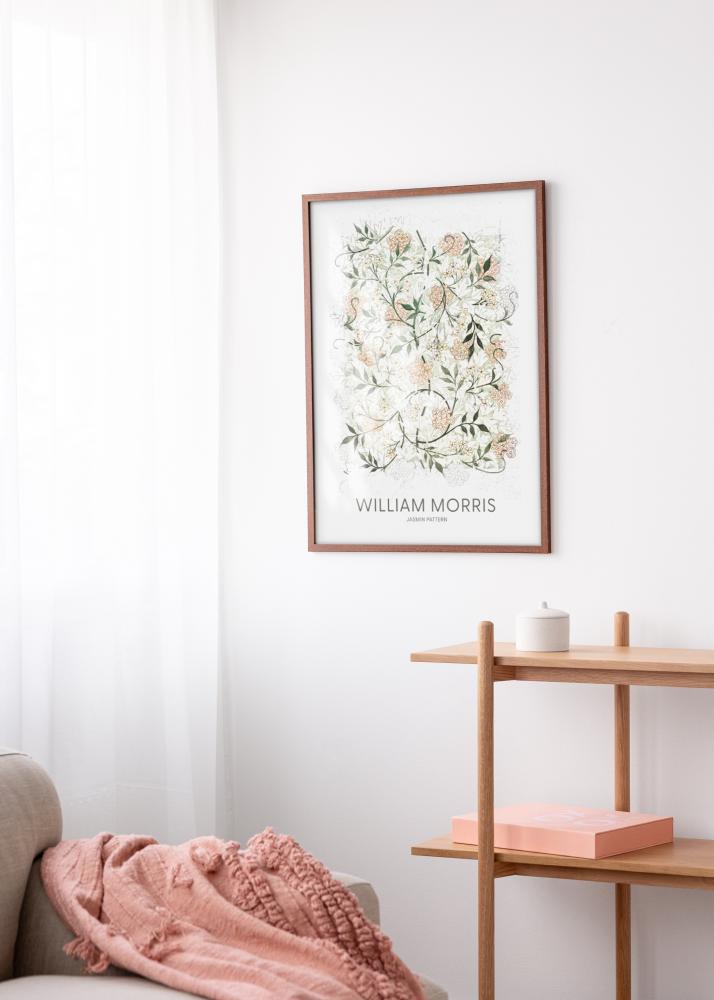 Ramka Modern Ciepły Brąz 50x70 cm - Passe-partout Biały 40x60 cm