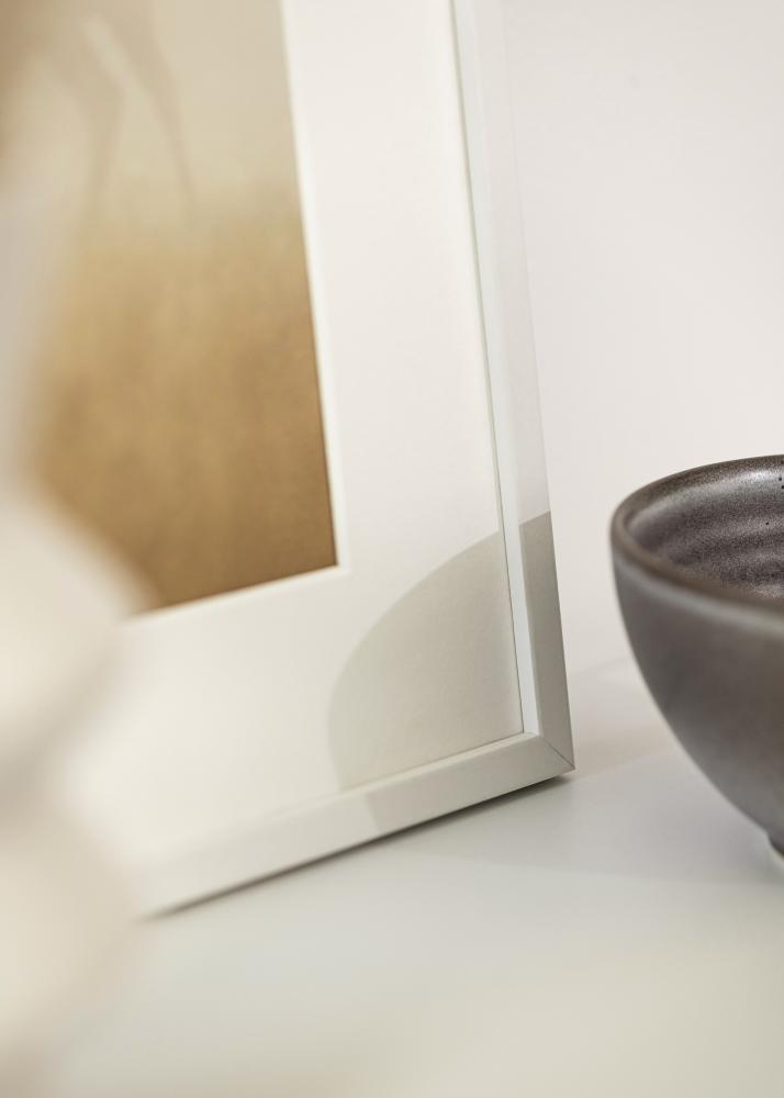 Rama biała Wąska 40 x 50 cm