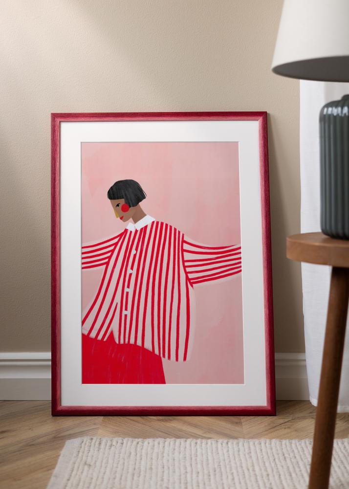 Rama Cornwall Szkło akrylowe Ciemnoczerwony 40x50 cm