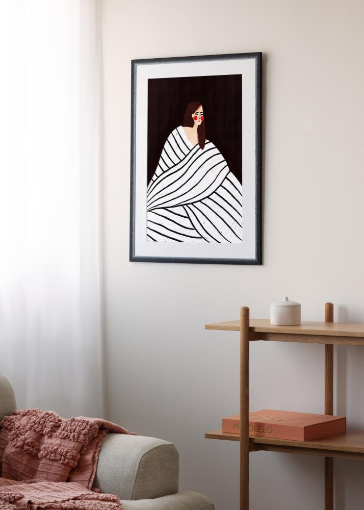 Rama Cornwall Szkło akrylowe Czarny 70x100 cm