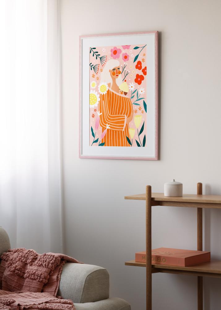 Rama Cornwall Szkło akrylowe Różowa 40x50 cm