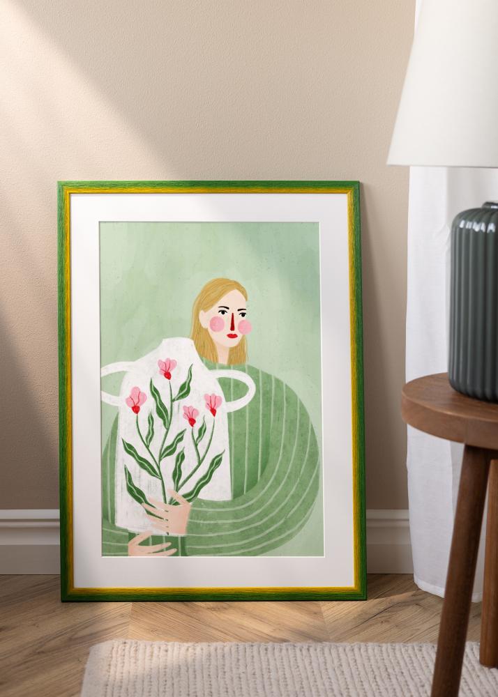 Rama Cornwall Szkło akrylowe Zielona 30x30 cm