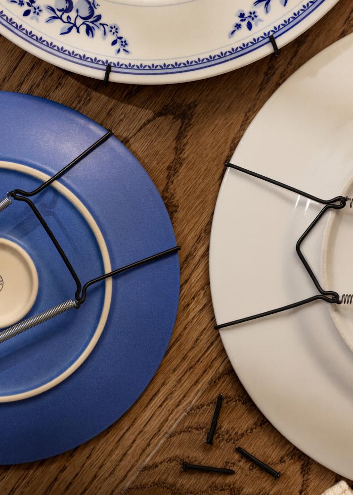 Wieszak na talerze Czarny 19-28 cm