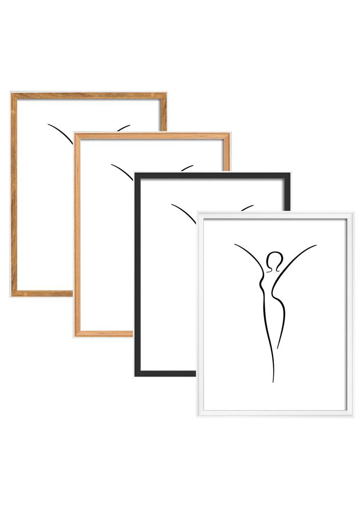 Rama Silhouette Orzech 40x50 cm