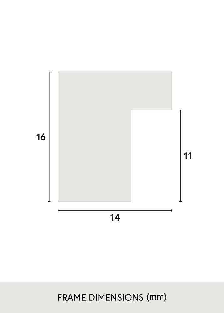 Rama Oban Szkło akrylowe Biały 70x100 cm