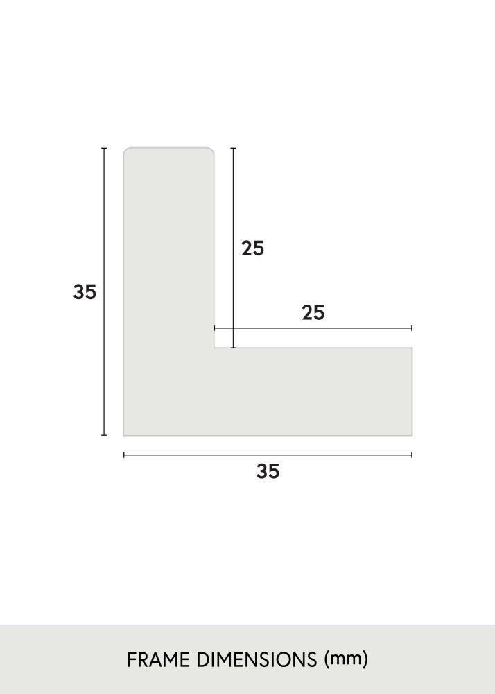 Rama Sussex Szkło akrylowe Czarny/Srebrny 50x50 cm