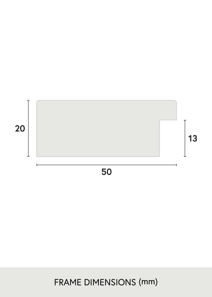 Rama Pembrokeshire Szkło akrylowe Dąb 40x40 cm