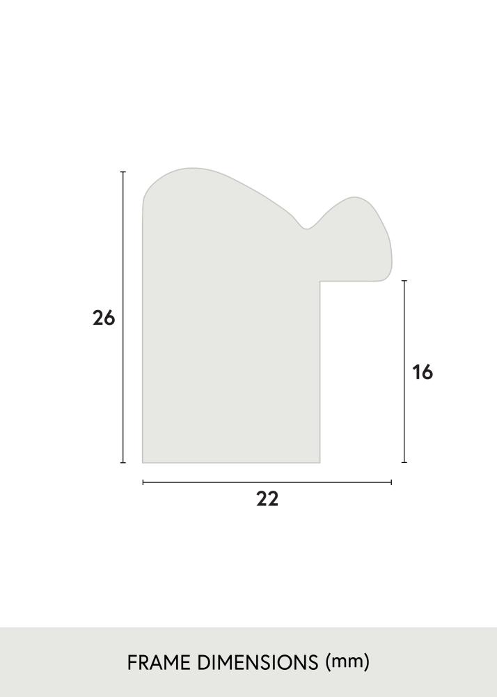 Rama Canterbury Szkło akrylowe Czarny 50x50 cm