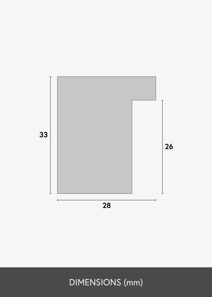 Rama Cotswold Szkło akrylowe Kość słoniowa 60x80 cm