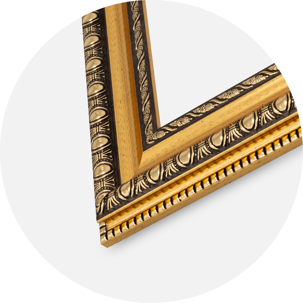 Rama Ornato Szkło akrylowe Gold 30x30 cm