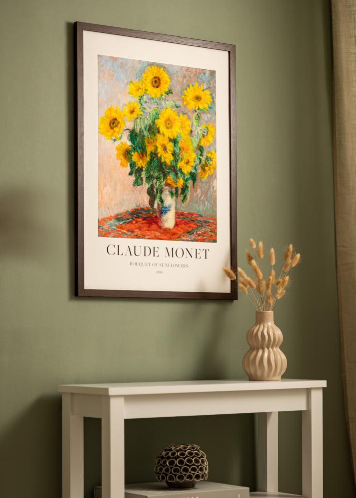 Rama Modern Szkło akrylowe Orzech 50x60 cm