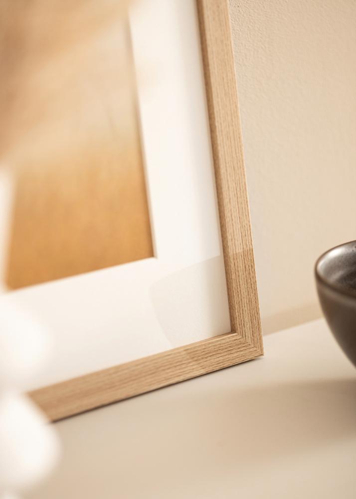 Ramka Deco Dąb 70x70 cm - Passe-partout Biały 24x24 cale