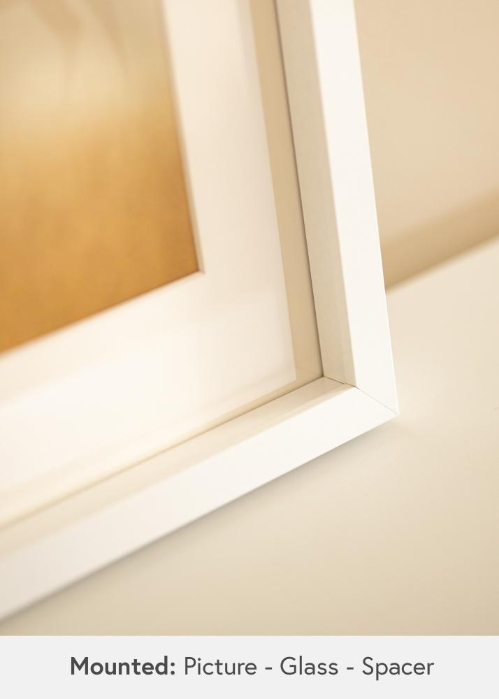 BGA Rama pudełkowa Biały 50x70 cm - Passe-partout Biały 40x60 cm