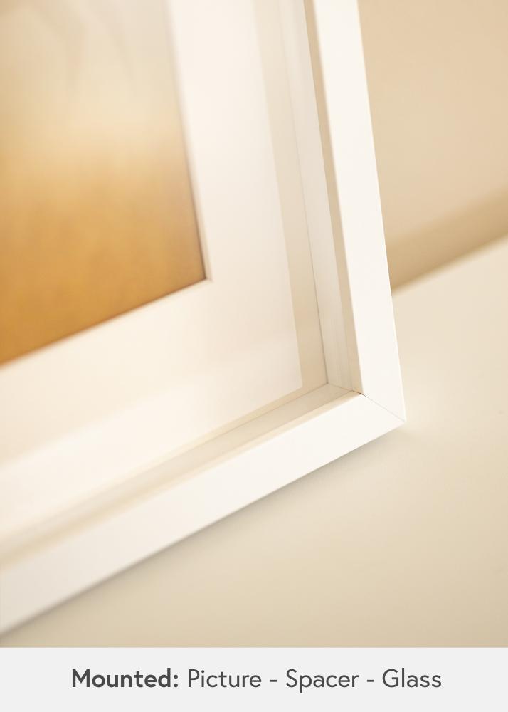 BGA Rama pudełkowa Biały 50x70 cm - Passe-partout Biały 40x60 cm