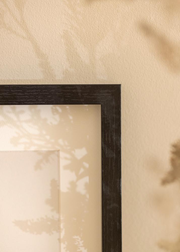 BGA Rama pudełkowa Czarny 32x32 cm - Passe-partout Biały 23x23 cm