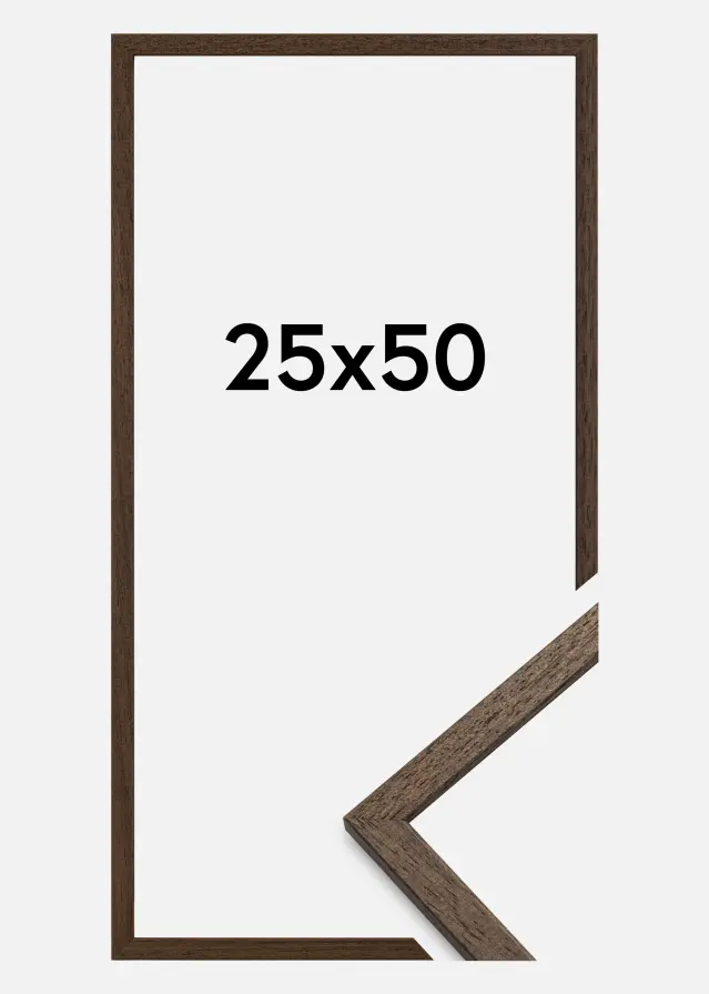 Rama Edsbyn Szkło akrylowe Orzech 25x50 cm