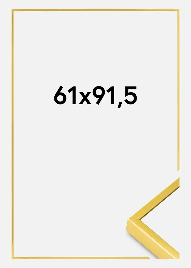 Rama aluminiowa Szkło akrylowe Złoty 61x91,5 cm