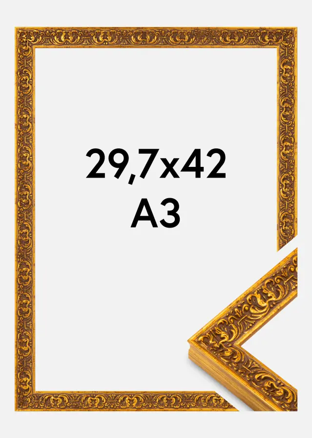 Rama Amber Akrylglas Złoty 29,7x42 cm (A3)