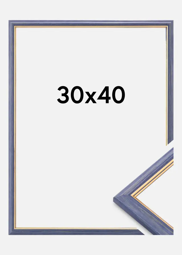Rama Claudia Akrylglas Niebieski 30x40 cm