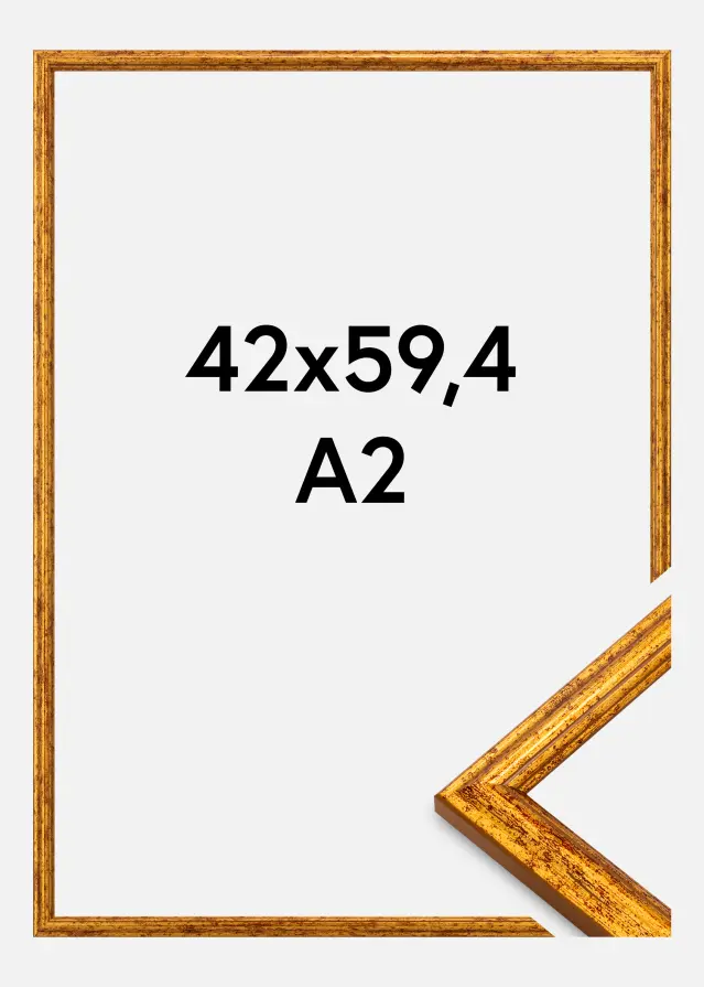 Rama Claudia Akrylglas Złoto 42x59,4 cm (A2)
