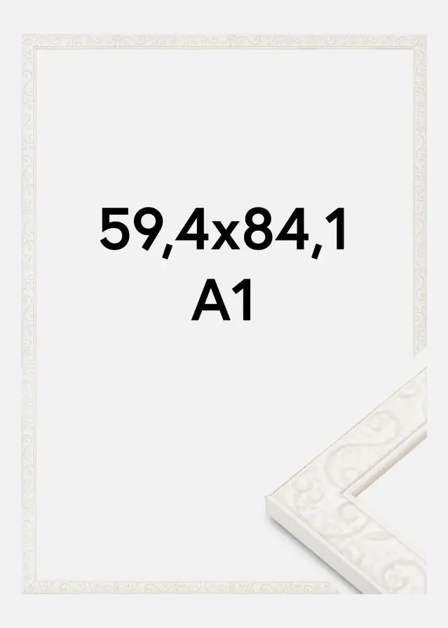 Rama Milton Akrylglas Biały 59,4x84,1 cm (A1)