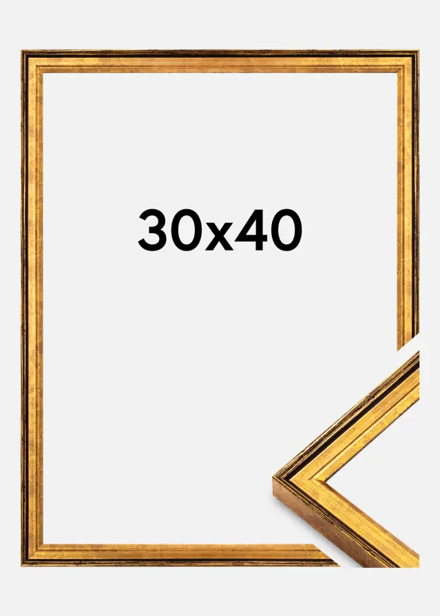 Rama Ringa Szkło akrylowe Złoty 30x40 cm