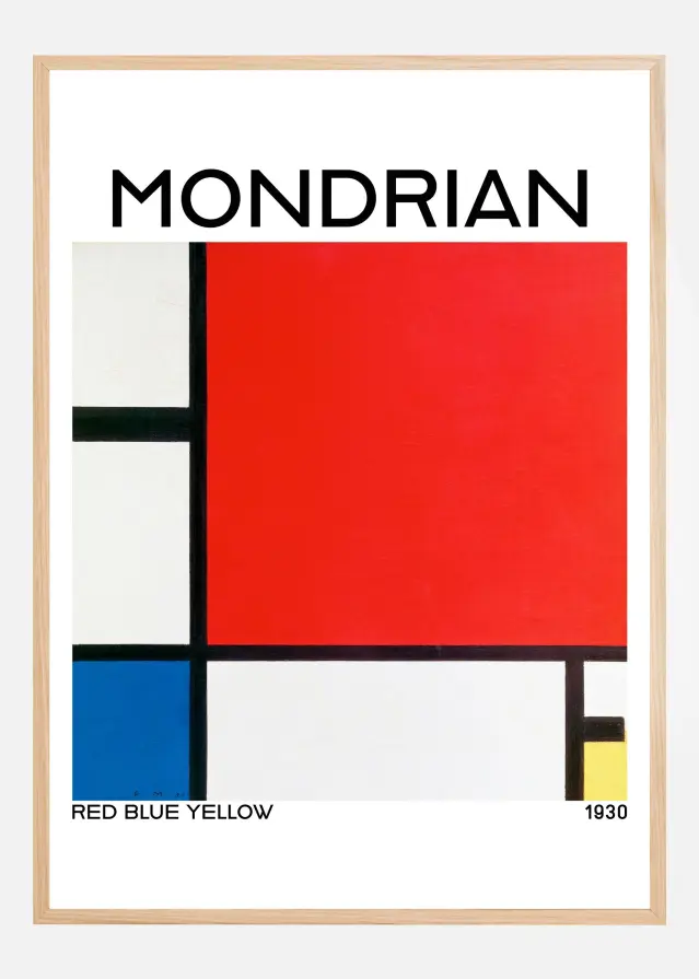 Composition with Red Plakat