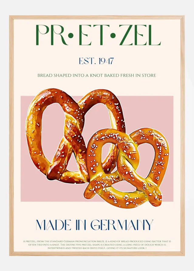 Pretzel Print Plakat