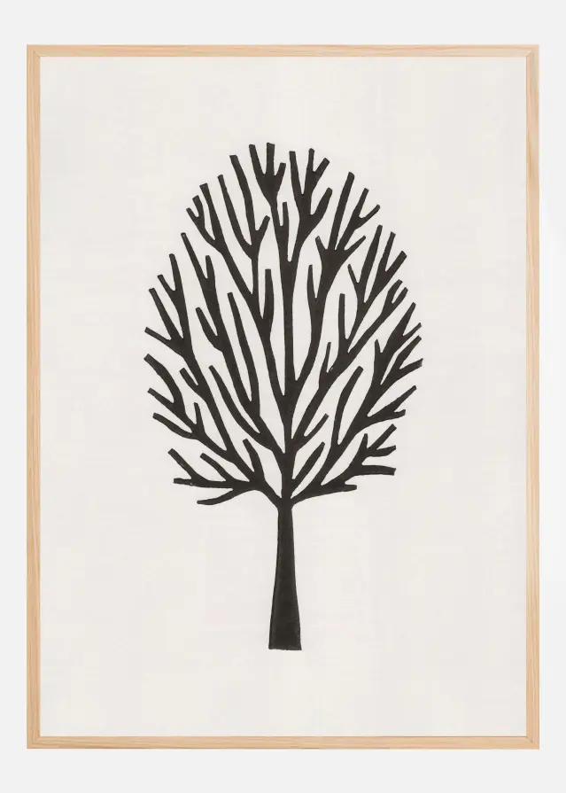 Linocut Tree #3 Plakat