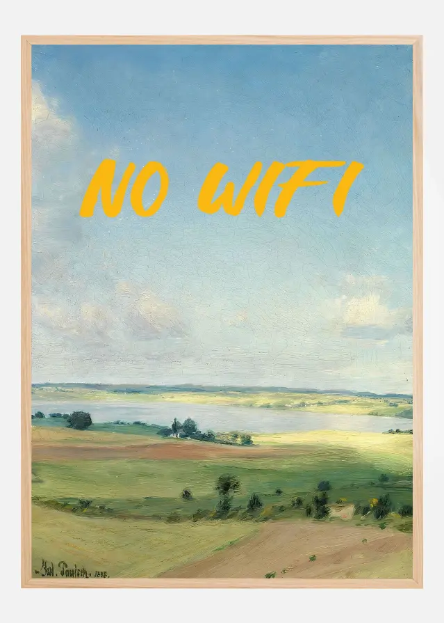 No Wifi Plakat