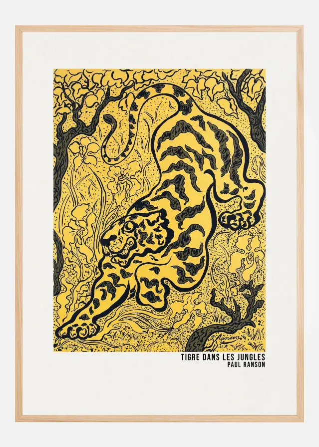 Tigre Dans Les Jungles Plakat