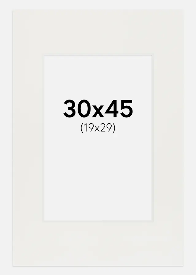 Passe-patrout Biały 3 mm Biały środek 30x45 cm (19x29)