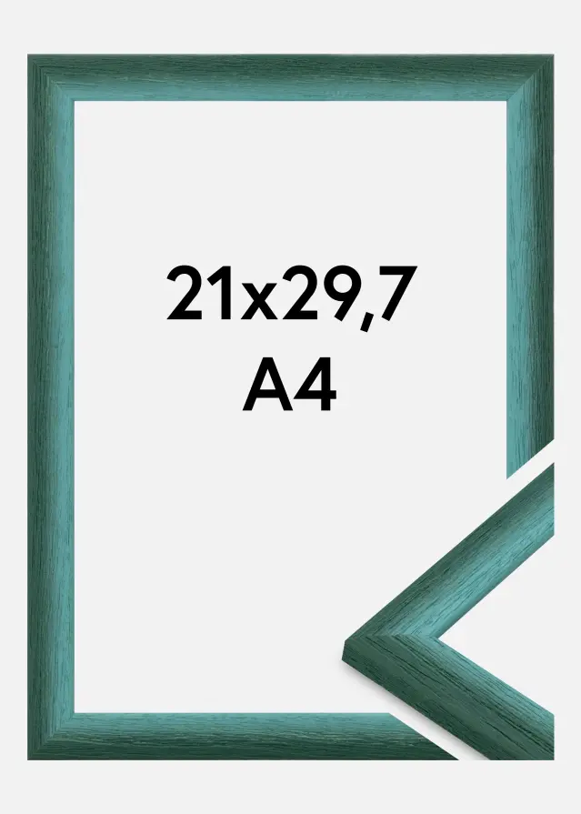 Rama Cornwall Szkło akrylowe Ciemnozielona 21x29,7 cm (A4)