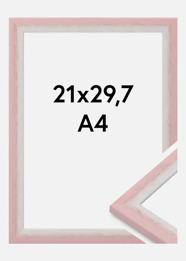 Rama Cornwall Szkło akrylowe Różowa 21x29,7 cm (A4)