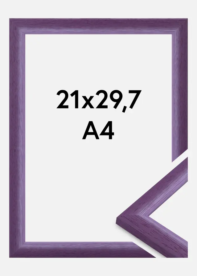 Rama Cornwall Szkło akrylowe Fioletowa 21x29,7 cm (A4)