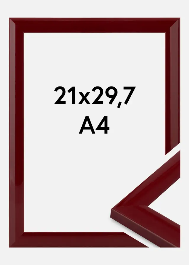 Rama Dorset Szkło akrylowe Ciemnoczerwony 21x29,7 cm (A4)