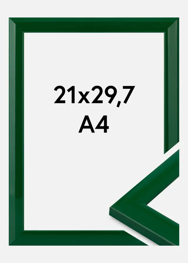 Rama Dorset Szkło akrylowe Zielona 21x29,7 cm (A4)