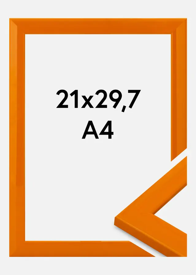 Rama Dorset Szkło akrylowe Pomarańczowa 21x29,7 cm (A4)